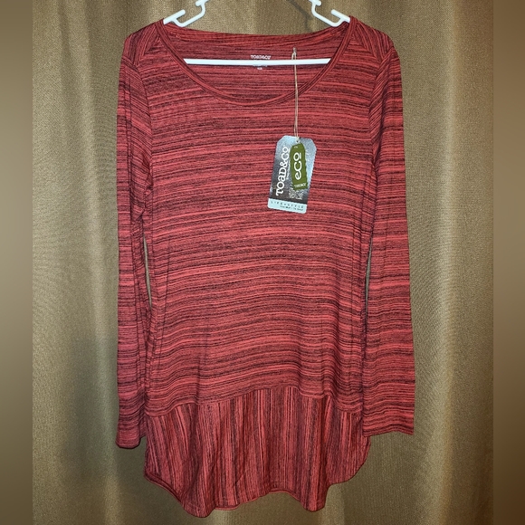 Toad and Co. red thin striped tunic - Picture 1 of 6